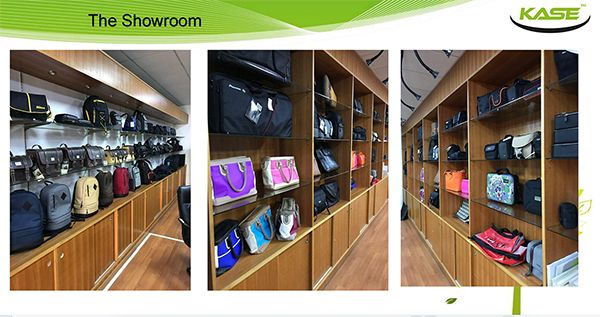 show room of cases and bags