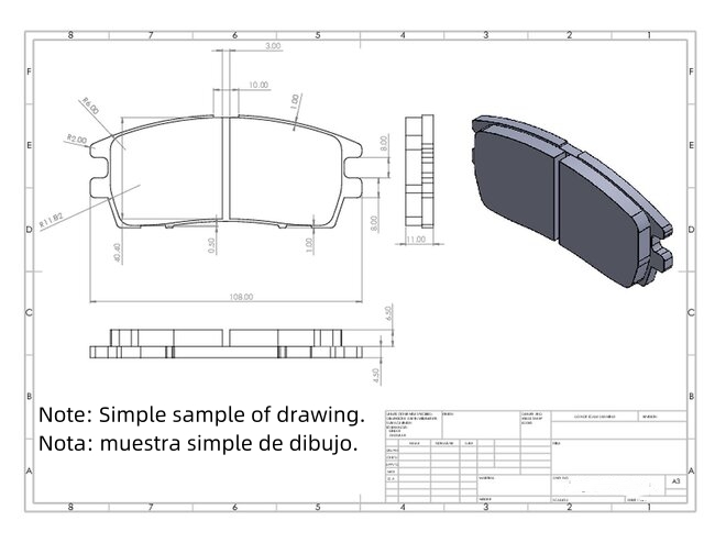 brake pad artwork